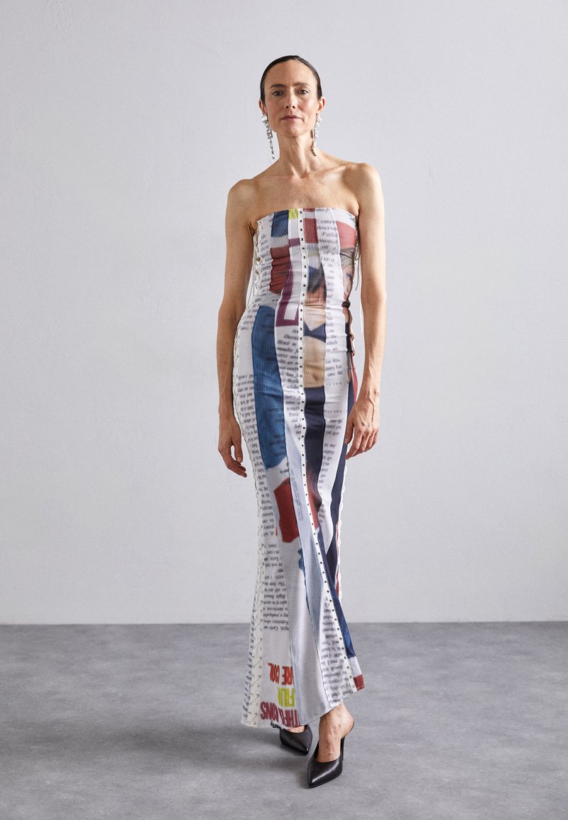 Sinead Gorey VANITY COVER EYELET UP DRESS - Džersejové šaty - white