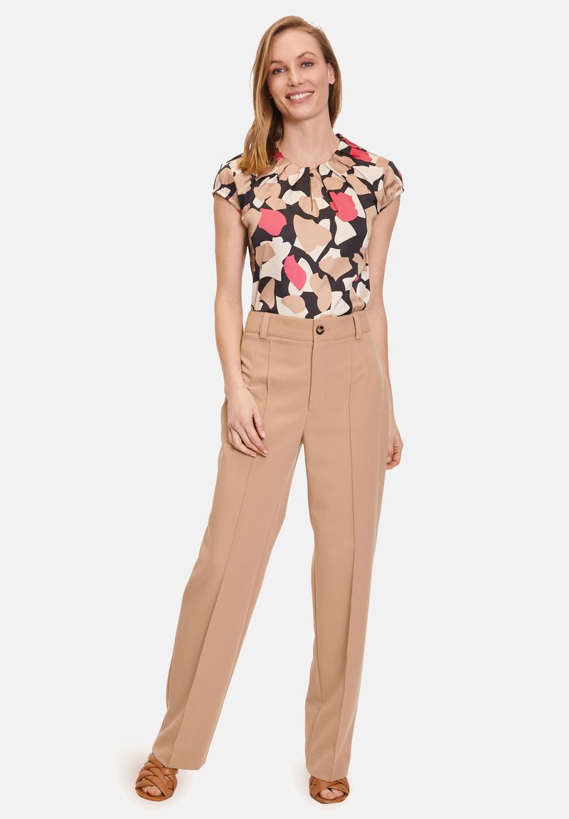 Damen Kleider | Betty & Co Bluse camel cream/braun - LD28021 Damen Kleider | Betty & Co Bluse camel cream/braun - LD28021