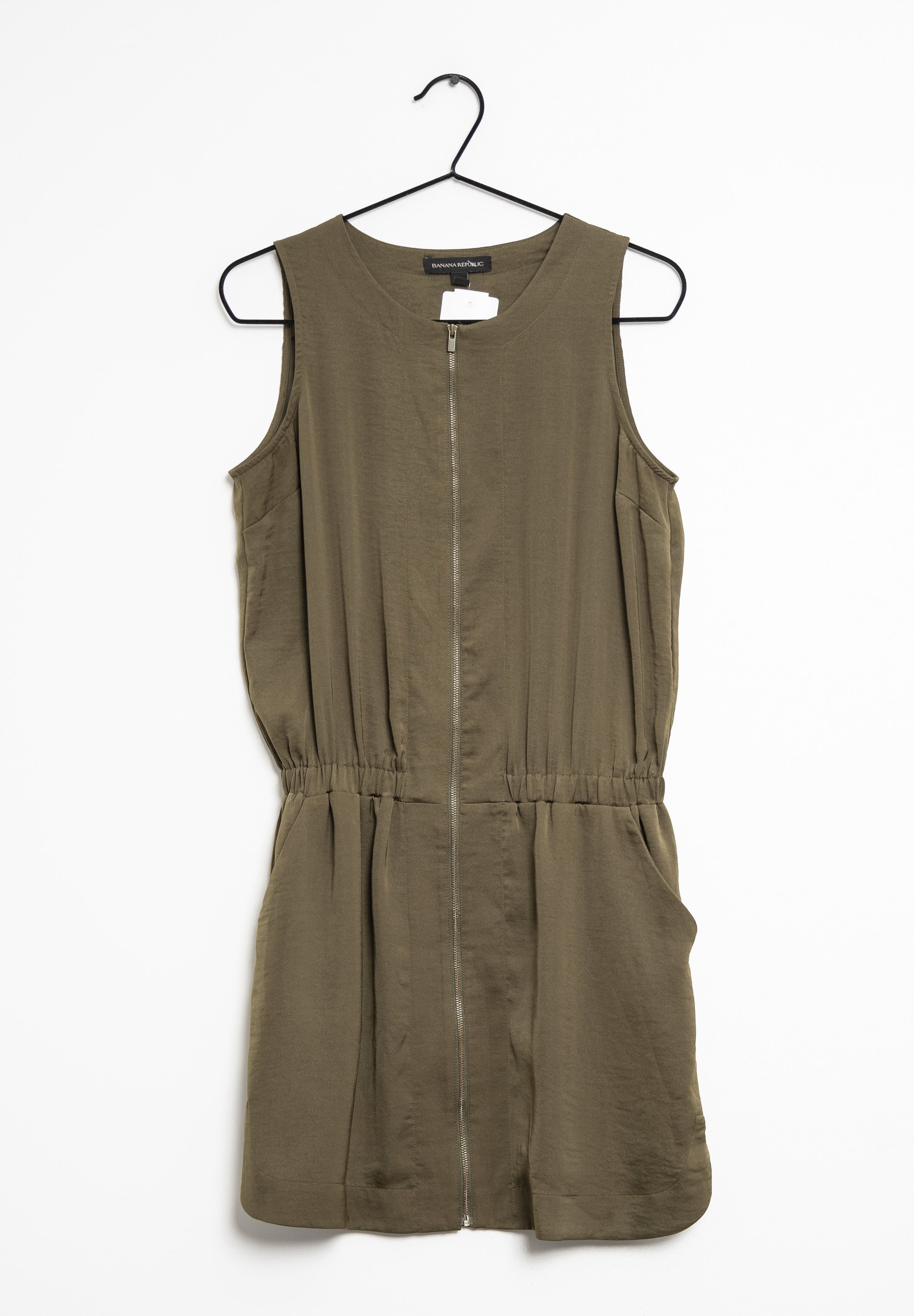 banana republic olive green dress BANANA REPUBLIC Green Wrap Dress Size 10