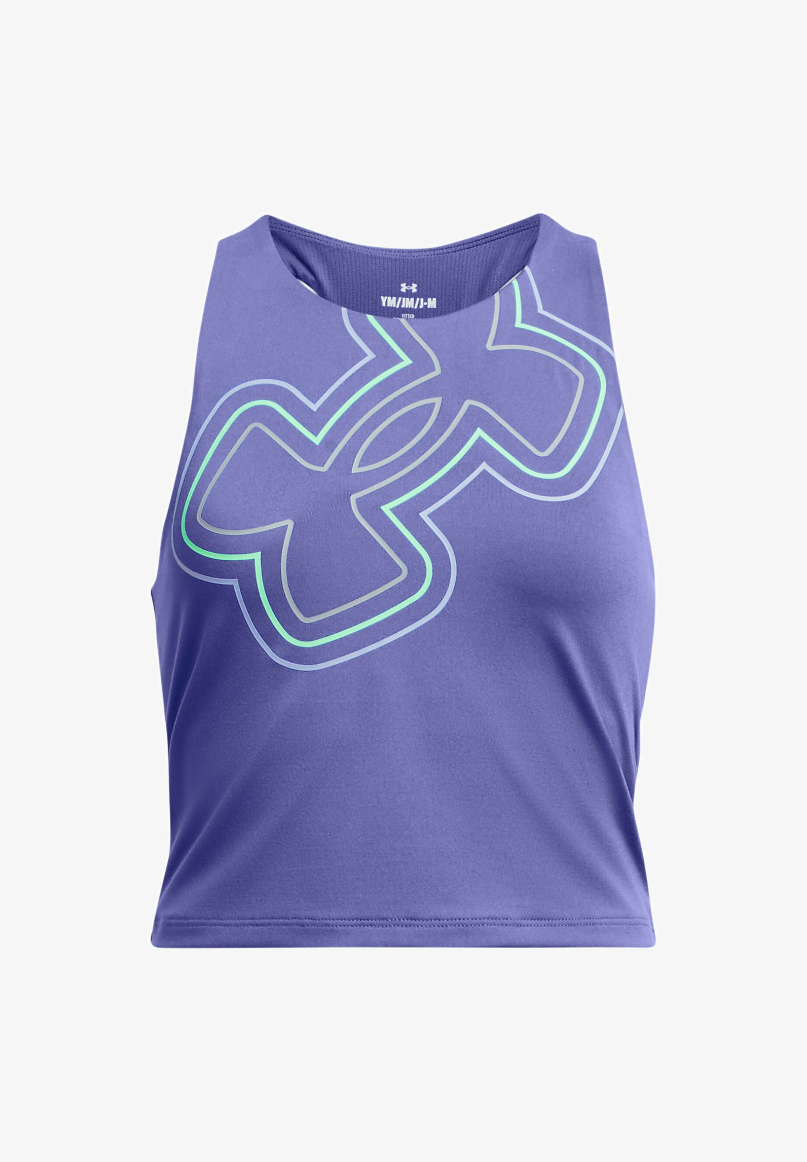 Under Armour SLEEVELESS MOTION BRANDED CROP TANK Top starlight