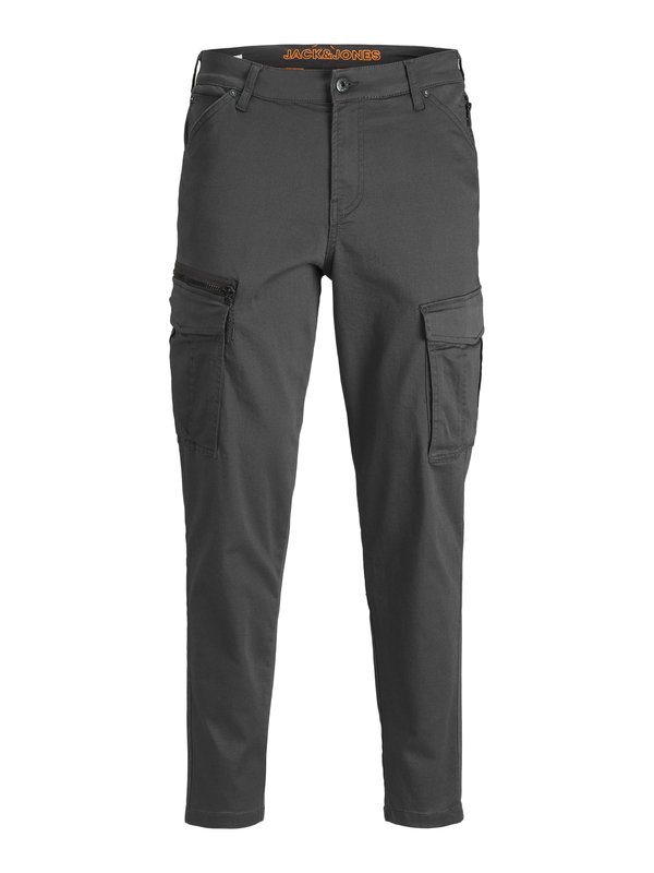 JJIACE JJDEX TAPERED - Cargo trousers - asphalt solid3