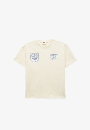 Koton SHORT SLEEVE - T-Shirt print - beige