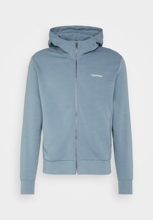 MICRO LOGO HOODIE JACKET - Tröja med dragkedja - grey tar