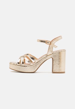 BRITT - Sandalias con plataforma - keni champagne