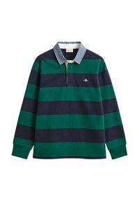 STRIPE HEAVY RUGGER - Μπλούζα με μακριά μανίκια - deep forest green