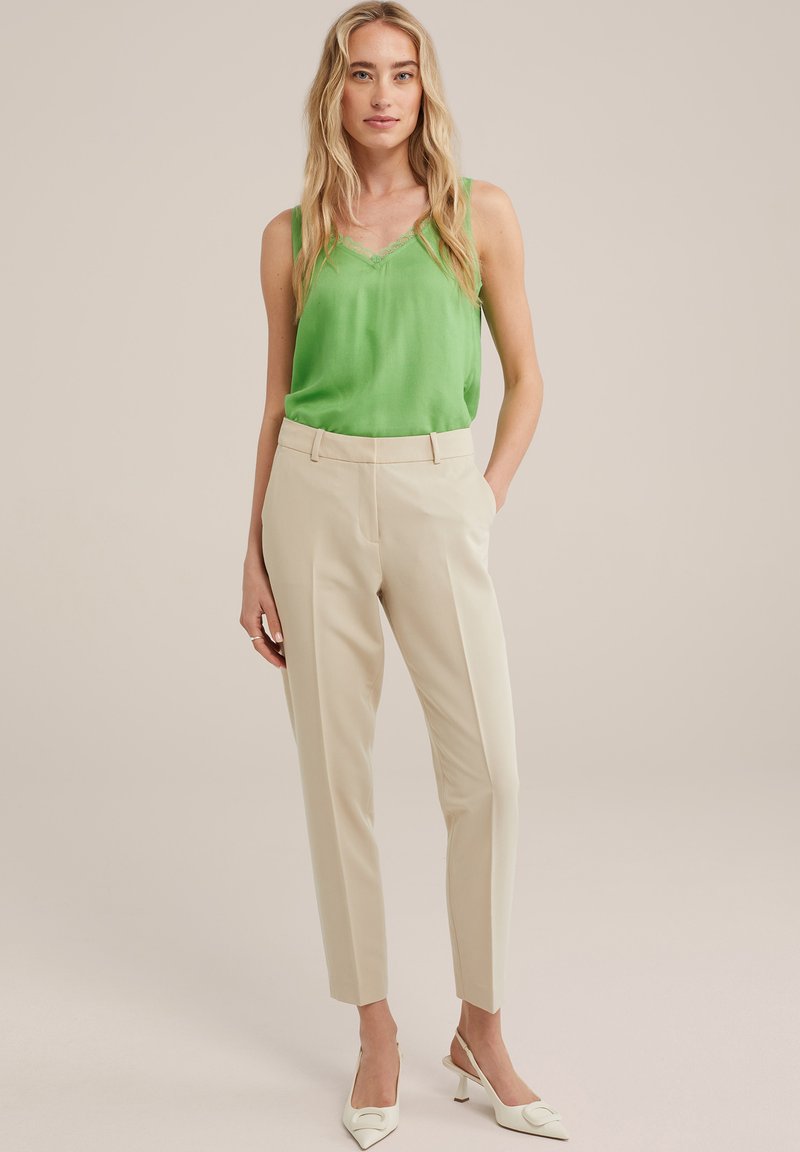 WE Fashion Top lichtgroen gemêleerd WE Fashion Top lichtgroen gemêleerd