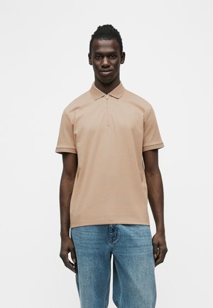 SLHFAVE ZIP - Polo - savannah tan