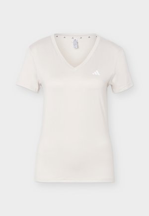 adidas Performance, WORKOUT ESSENTIALS V NECK - Αθλητικό μπλουζάκι - alumina