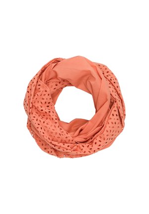 LOOP MIT LOCHSTICKEREI - Colsjaal - papaya