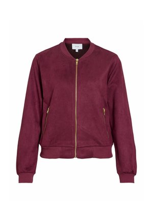 VILA, BOMBER JACKET VIHANSE ZIPPER - Sweat zippé - winetasting