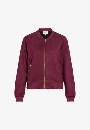 VILA, BOMBER JACKET VIHANSE ZIPPER - Sweat zippé - winetasting