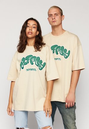 BUBBLE - Print T-shirt - oyster grey