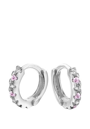 MET ZIRKONIA - Oorbellen - silver-coloured