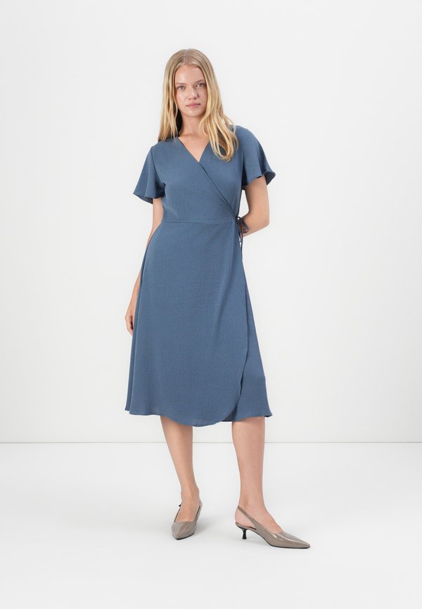 VILOVIE WRAP DRESS - Day dress - vintage indigo4