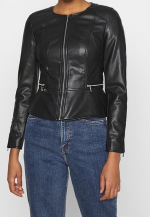 Kunstlederjacke - black