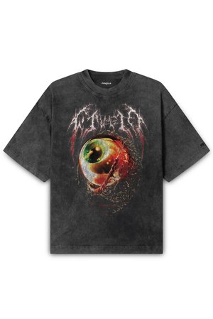 FAVELA EYE UNISEX - T-shirts med print - black washed