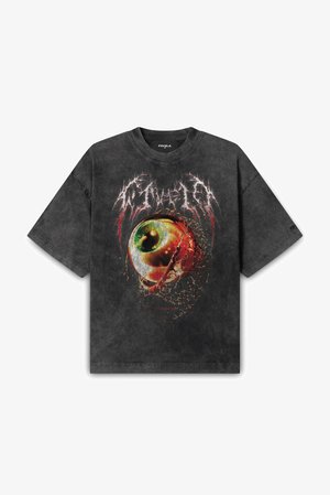 FAVELA EYE UNISEX - T-shirts print - black washed