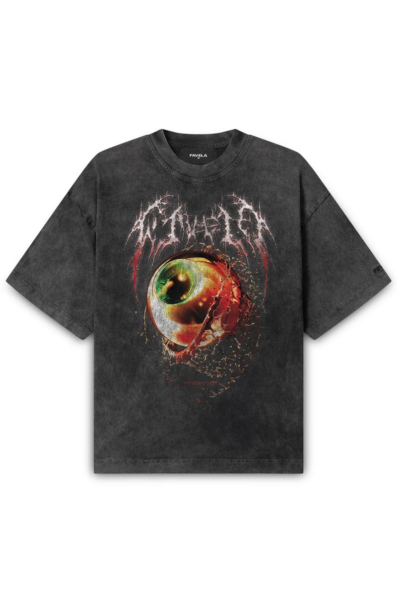 FAVELA T-shirt imprimé noir