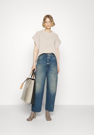 PANTS POCKETS - Ravne kavbojke - green cast