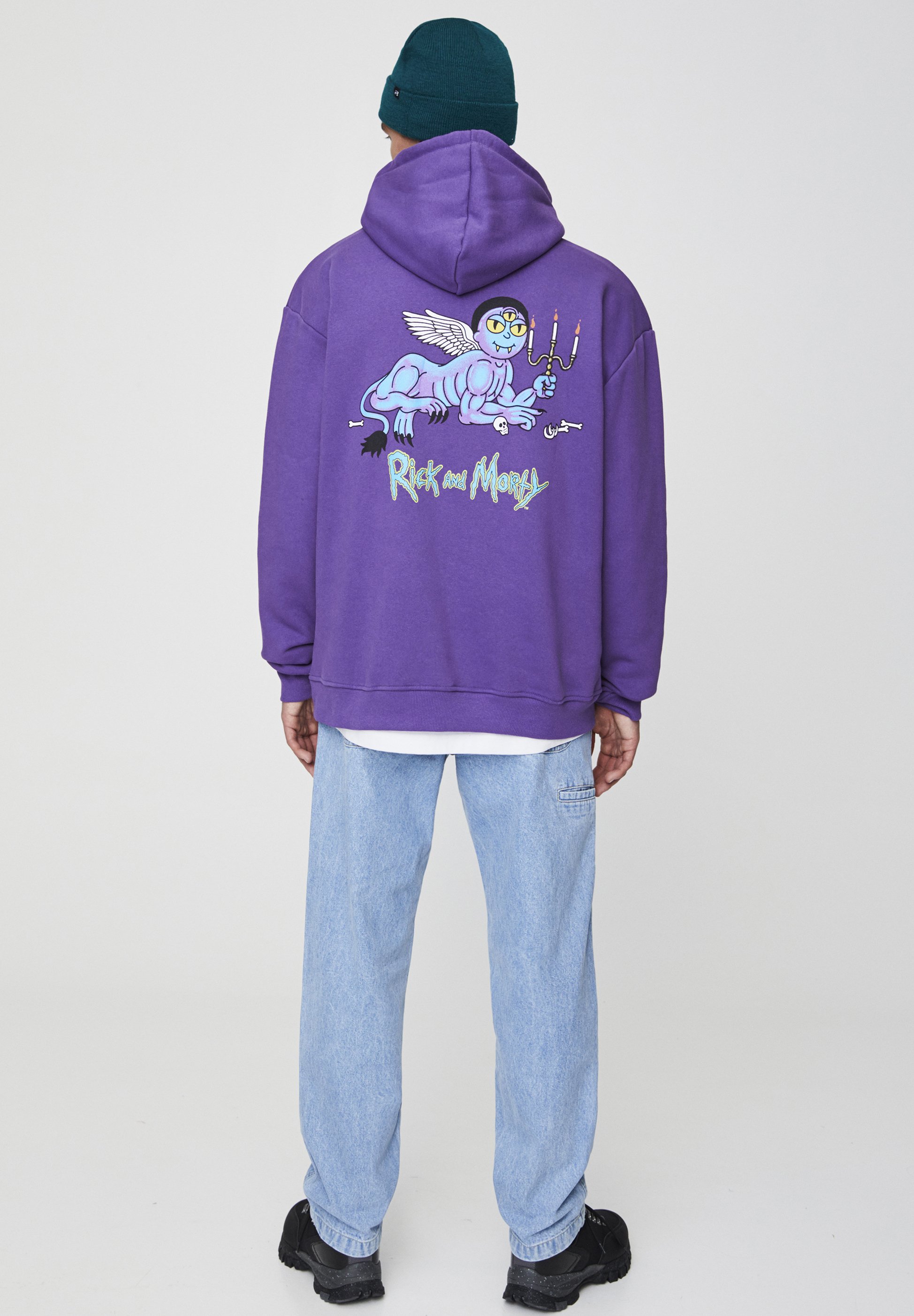 rick and morty purple hoodie
