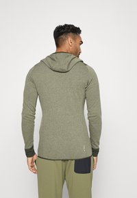 Salewa PUEZ DRY HOOD TEE - Treningsjakke - dark olive melange