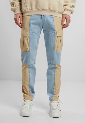 Kareiviško stiliaus kelnės - beige braun