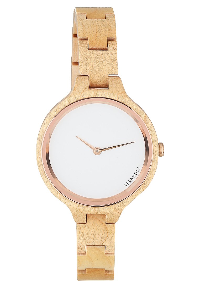 Kerbholz HINZE Uhr maple/hellbraun