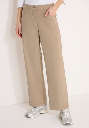 WIDE LEG - Pantalon classique - beige