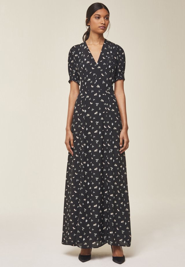 MIT VOLUMINÖSEN ÄRMELN - Robe longue - black