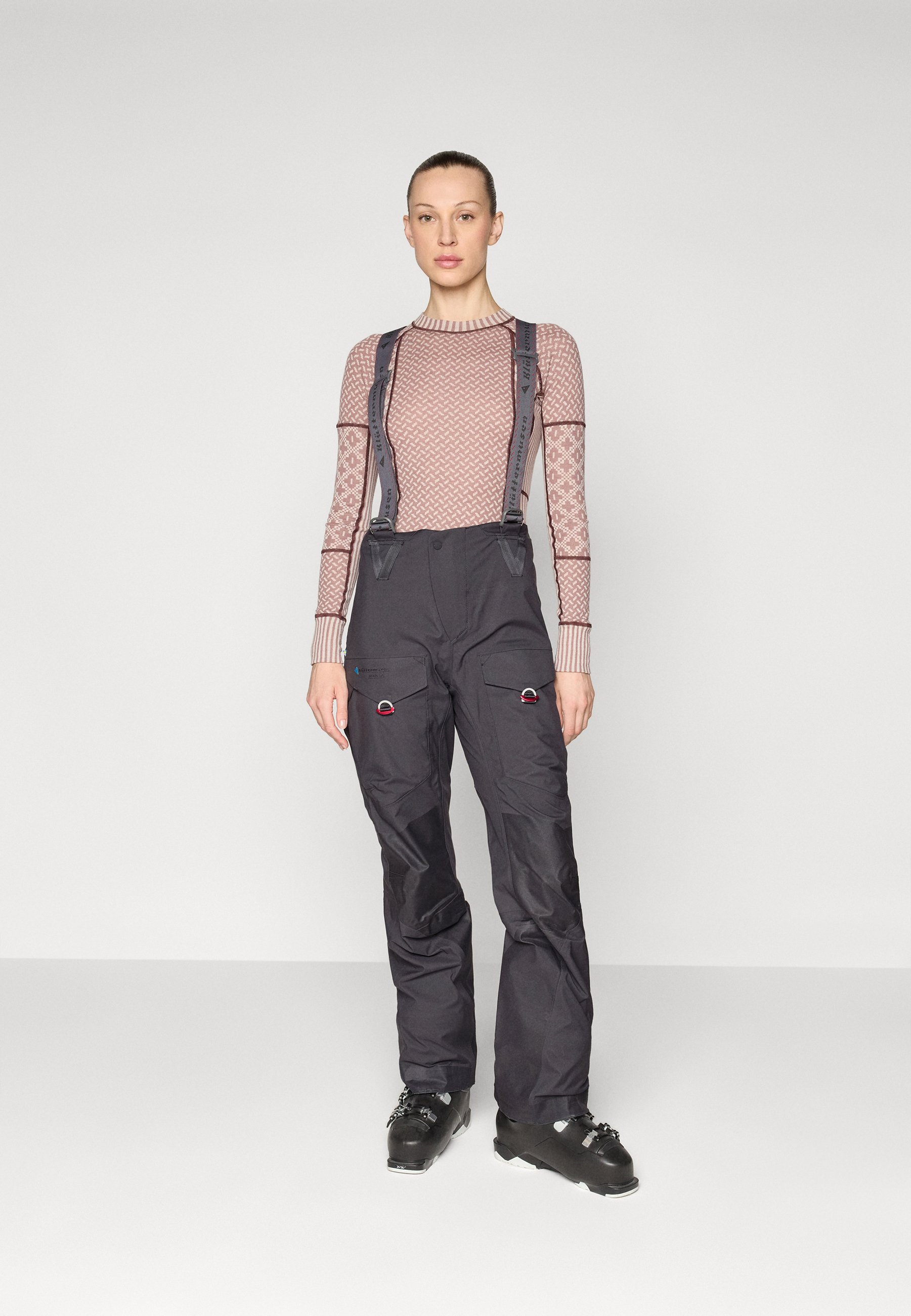 Klättermusen BRAGE 2.0 SALOPETTE - Ski pants - raven/black 