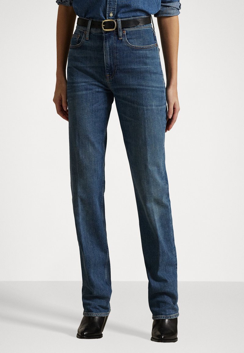 Polo Ralph Lauren - HIGH RISE STRAIGHT JEAN - Jean droit - telesto wash, Agrandir