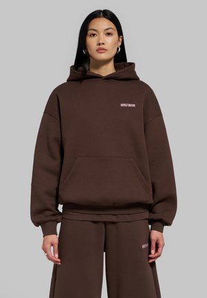 WRSTBHVR, WRSTBHVR HOODIE HAKO V3 HOODIE UNISEX - Φούτερ με κουκούλα - chocolate brown