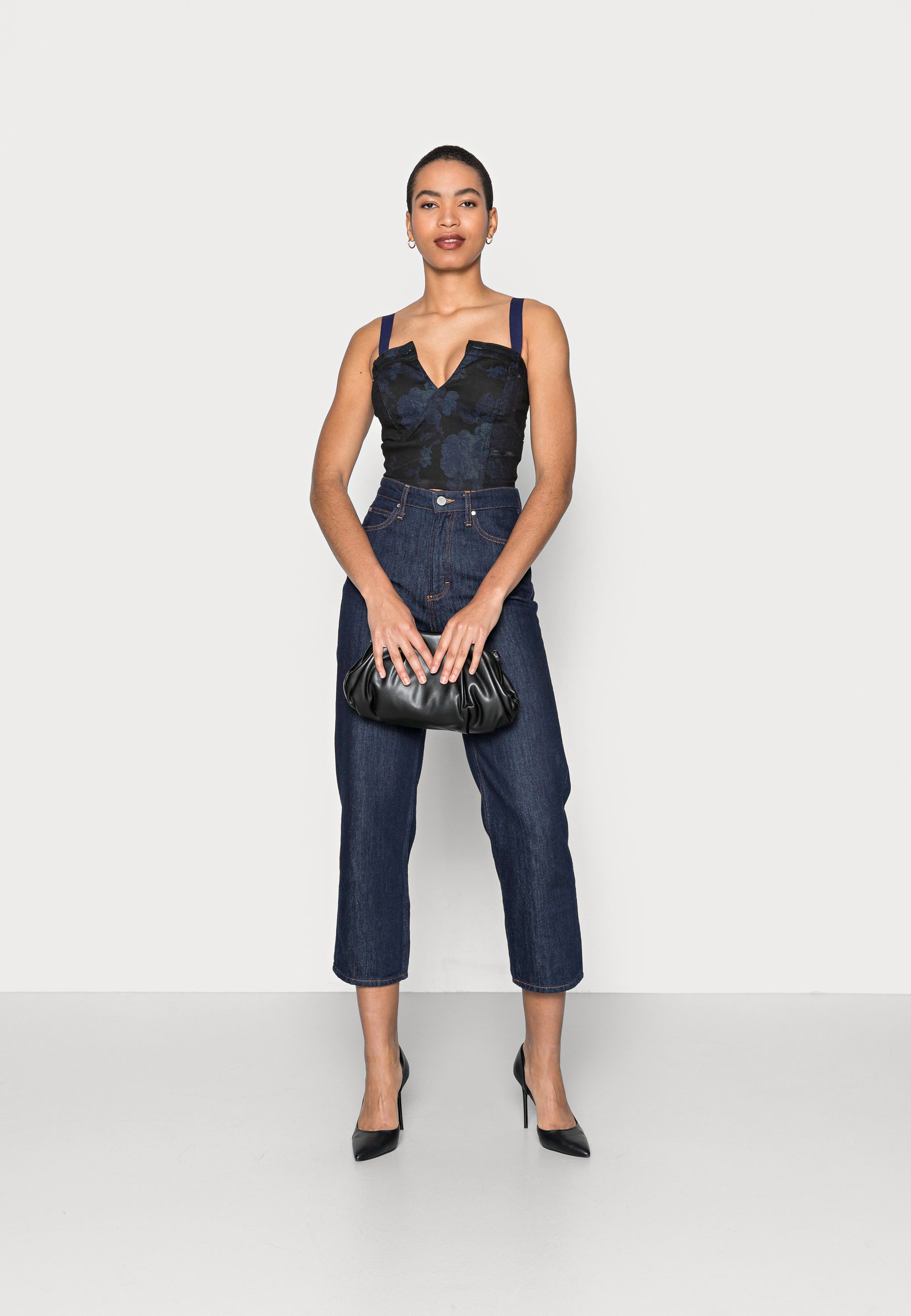 Guess STAR CORSET - Top - dione/black 