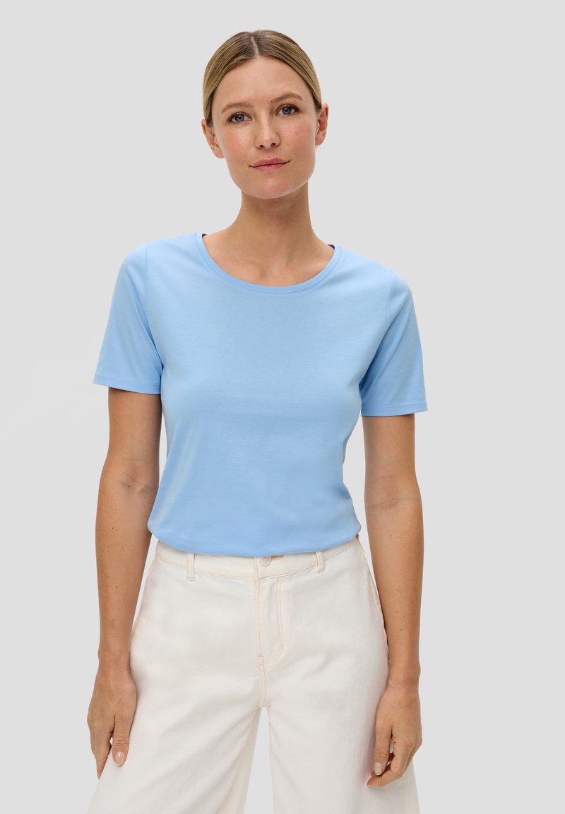 s.Oliver T-Shirt basic - himmelblau