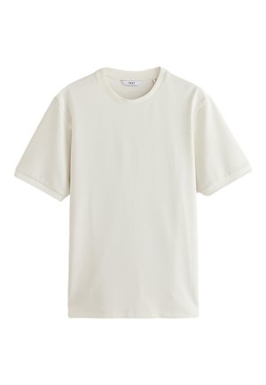 Next, REGULAR FIT - TEXTURED T-SHIRT  . - T-shirt basique - ecru white