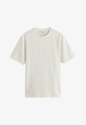 Next, REGULAR FIT - TEXTURED T-SHIRT . - T-shirts basic - ecru white