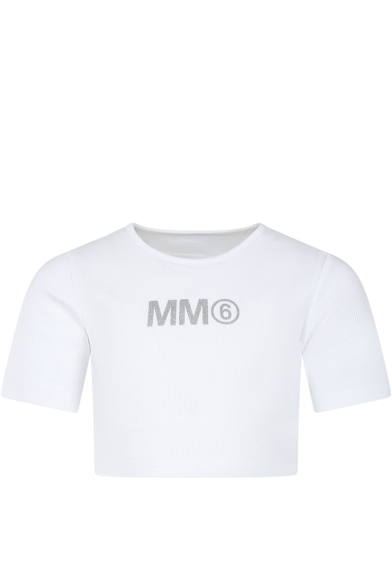MM6 Maison Margiela T-shirt print wit