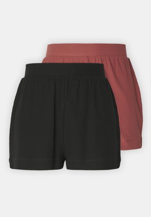 2 PACK - Shorts - black/red