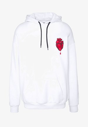 Pulover s kapuco - white