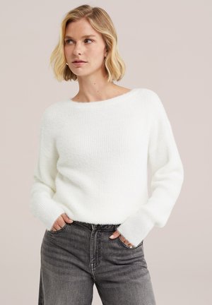 WE Fashion, Pullover - white