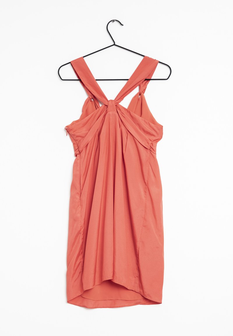 banana republic orange dress Long With Tie- XL Midi length. Strolling through SoHo! Styling a