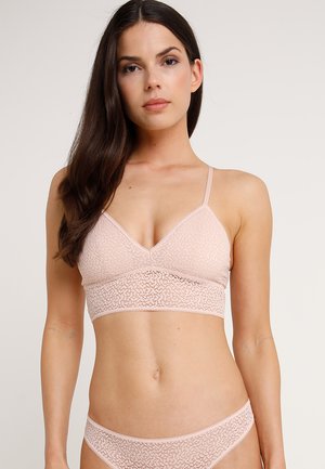 RACERBACK LONGLINE BRALETTE - Bustino - rosewater