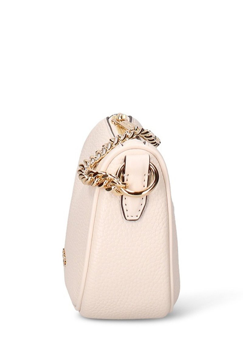 Borsa A Tracolla Michael Kors Media Color Crema Chiaro – Tracolla Regolabile, Metallo Oro - Foto 3