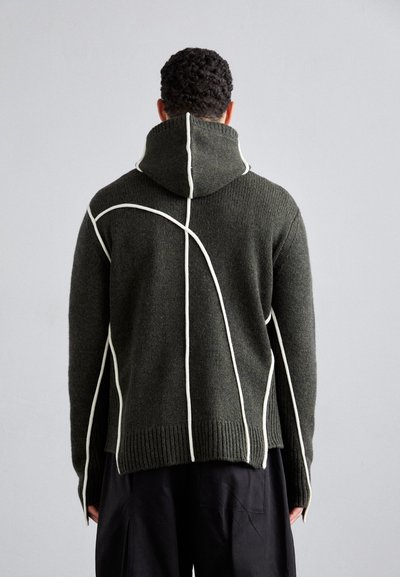 A-COLD-WALL* CONTOUR - Sweat à capuche - grey/green olive grey