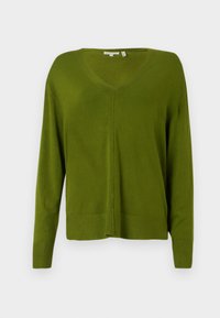 FLUENT V NECK - Svetr - deep ivy green