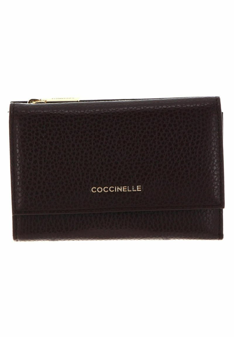 Coccinelle METALLIC SOFT - Portafoglio - darkbrown