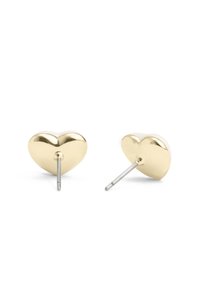 COACH SIGNATURE ENAMEL HEART STUD  - Pendientes - white
