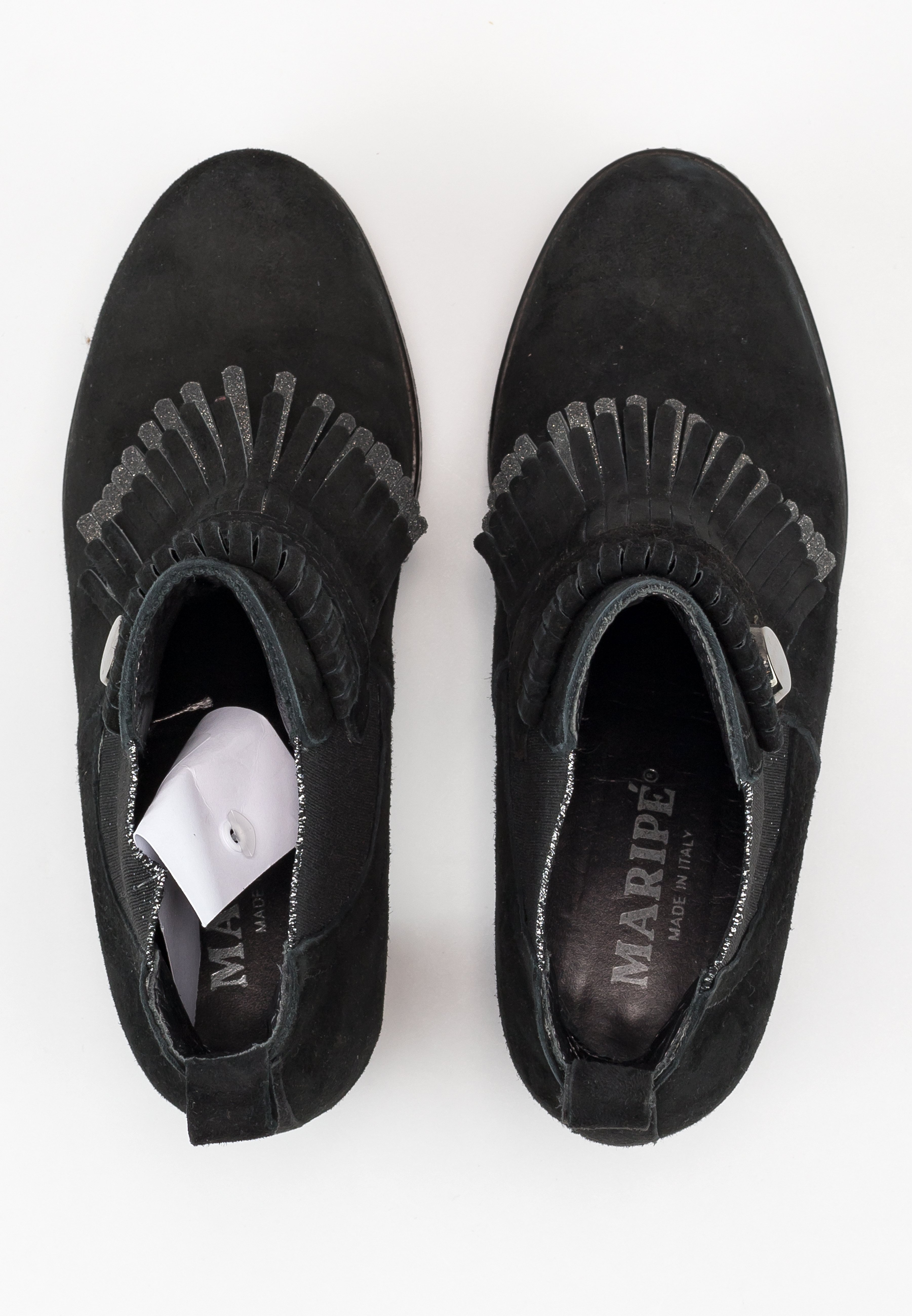 Maripé Enkellaarsjes met hoge hak - black/zwart - (Pre-owned) - Zalando.be