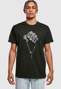 Mister Tee - FAITH MEETS STRENGTH - Potiskana majica - black Miniaturna slika 1