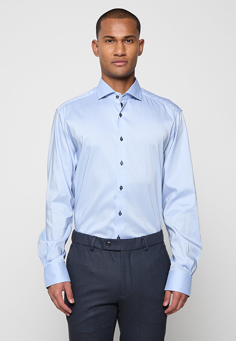 Eterna Zakelijk overhemd lichtblauw